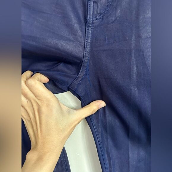 J Brand Maria Coated High Rise Skinny Jeans in Blueberry - Picture 11 of 12